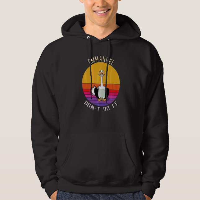 Sudadera Citas de Emu Emmanuel No lo Hagas Emu Retro Cool (Anverso)