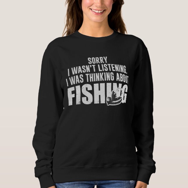 Sudadera Citas de Sarcasmo Broma Aficiones Humor Pescado  P (Anverso)