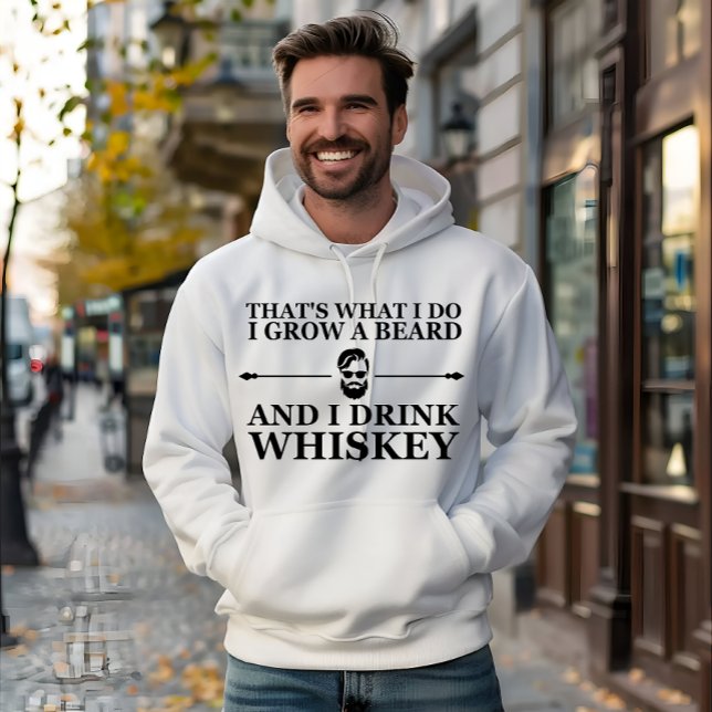 Sudadera Citas de Whiskey con graciosos dichos barbudos (Subido por el creador)