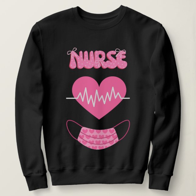 Sudadera citas divertidas de enfermeras (Anverso del diseño)