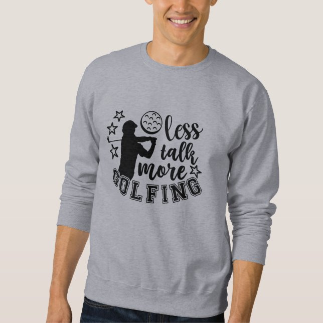 Sudadera Citas divertidas de golf  (Anverso)