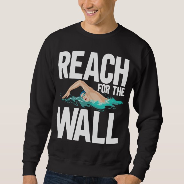 Sudadera Citas divertidas de nadador (Anverso)