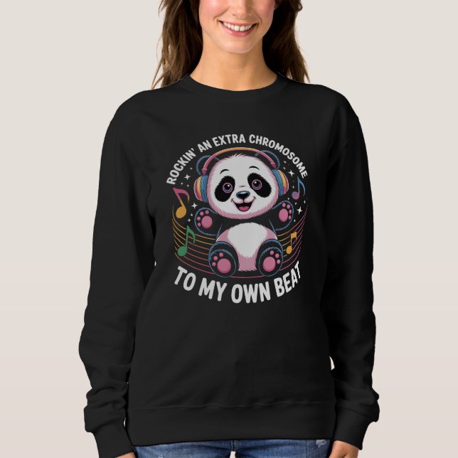 Sudadera Citas divertidas de panda lindo (Anverso)