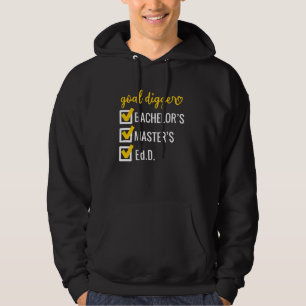Sudadera Citas Inspiradoras de Goal Digger Diversión EdD Ed
