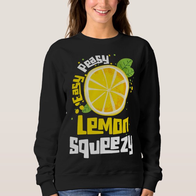 Sudadera Cítricos Fáciles De Limón De Limón Lemo De Fruta (Anverso)