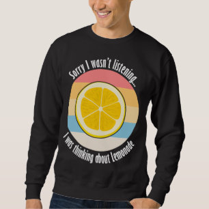 Sudadera Citrus Fruit Cita irónica de limón pensar sobre Le