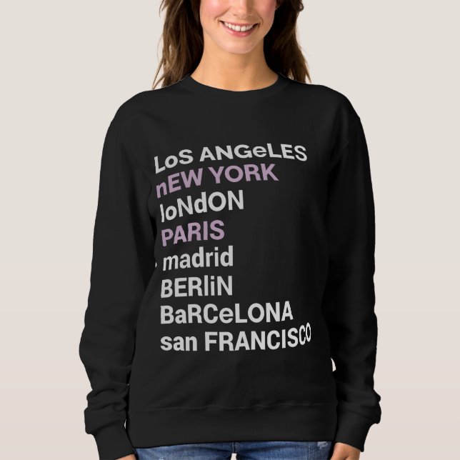 Sudadera City Love - City List Los Angeles  (Anverso)