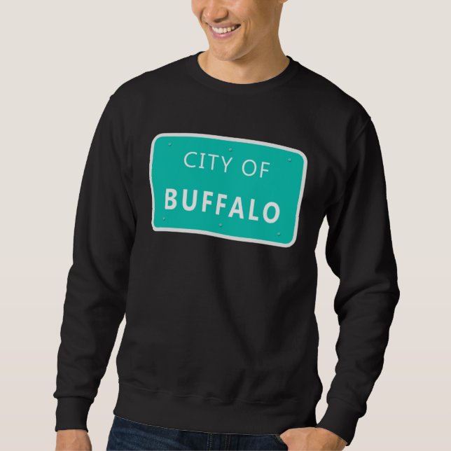 Sudadera City of Buffalo Ny Queen City 716 Men and Women (Anverso)