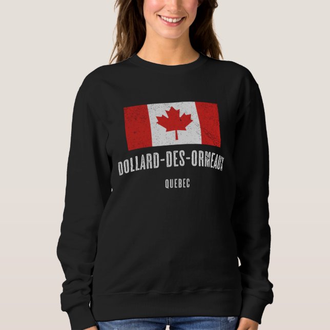Sudadera City of Dollard des Ormeaux  CANADA Canadian Flag (Anverso)