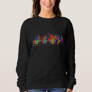 Sudadera Ciudad Acuarela Panorama Hogar Estado Recuerdo Roc