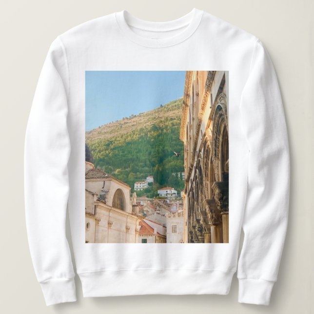 Sudadera Ciudad antigua de Dubrovnik (Anverso del diseño)