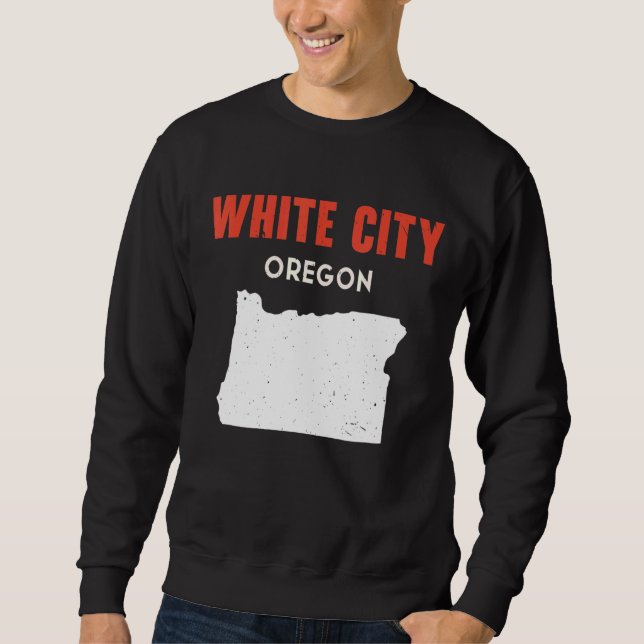 Sudadera Ciudad Blanca Oregon Estados Unidos América Viajes (Anverso)