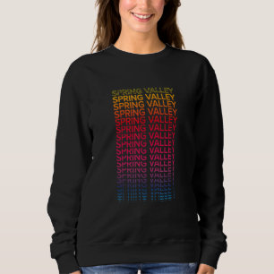 Sudadera Ciudad Colorida Retro Usa Nostálgica Valle de Prim