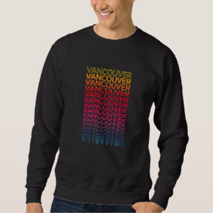Sudadera Ciudad Colorida Retro Usa Nostálgica Vancouver