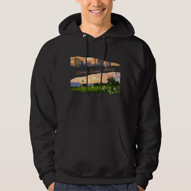 Sudadera Ciudad de artistas de escape urbano a la naturalez (Anverso)