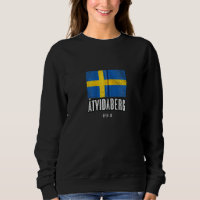 Ciudad De Åtvidaberg Suecia Se Bandera Sueca Merch