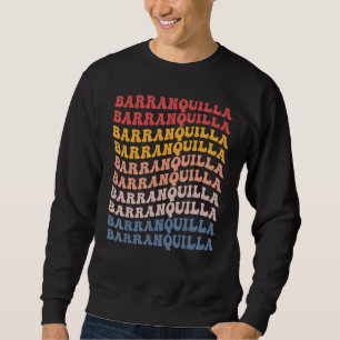 Sudadera Ciudad de Barranquilla Groovy Retro