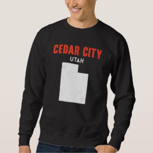 Sudadera Ciudad de Cedar Utah EE. UU. Estado América Viajes