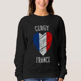 Sudadera Ciudad de Cergy con Bandera de Francia