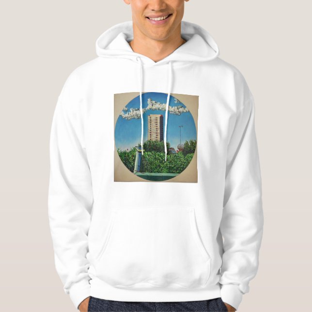 Sudadera Ciudad de enlatado del verano (Anverso)