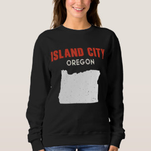 Sudadera Ciudad de la Isla Oregon Estados Unidos América Vi