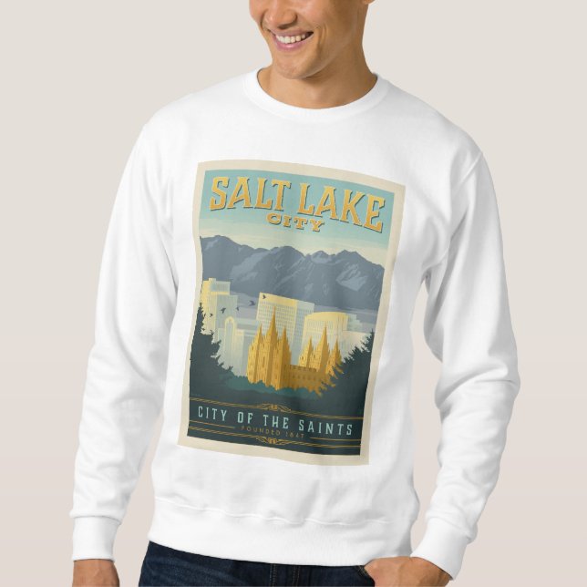 Sudadera Ciudad de los Santos | Salt Lake City, Utah (Anverso)