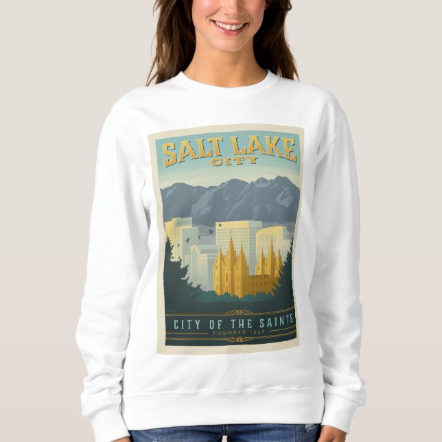 Sudadera Ciudad de los Santos | Salt Lake City, Utah (Anverso)