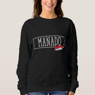Sudadera Ciudad de Manado Indonesia Vacaciones País Viaje M