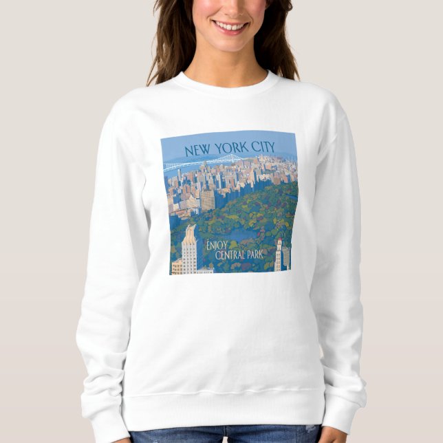 Sudadera Ciudad de Nueva York | Disfrutar de Central Park (Anverso)