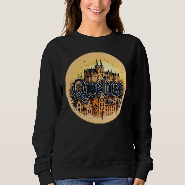 Sudadera Ciudad de Quebec Canadá (Anverso)
