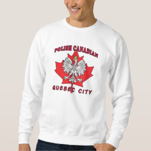 Sudadera Ciudad de Quebec Leaf canadiense polaco