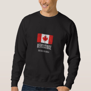 Sudadera Ciudad De Revelstoke Canadá Bandera Canadiense Mer