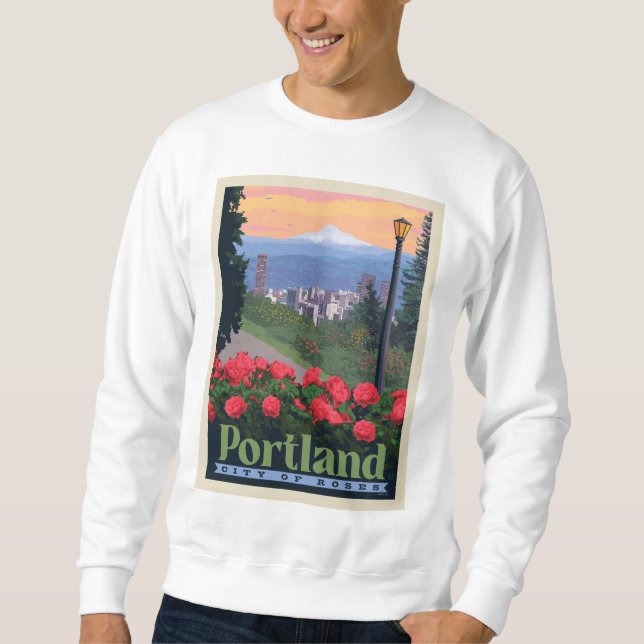 Sudadera Ciudad de Rosas | Portland, Oregón (Anverso)
