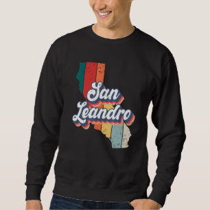 Sudadera Ciudad de San Leandro Retro Vintage Pueblo Natal C