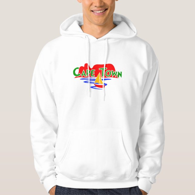 Sudadera Ciudad del Cabo Sudáfrica Mesa Montaña Mens Hoodie (Anverso)