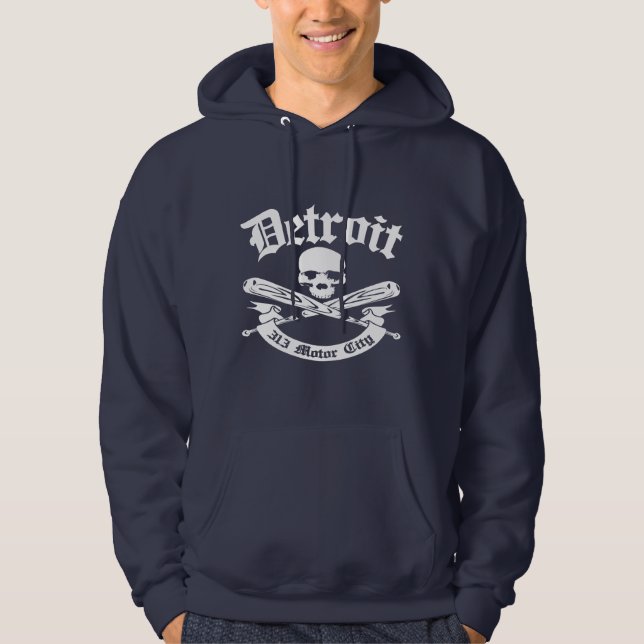 Sudadera Ciudad del motor de Detroit 313 (Anverso)