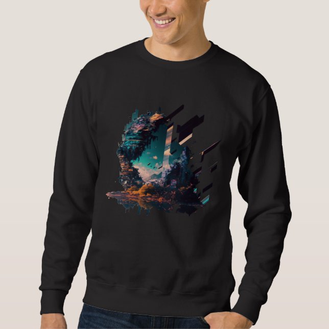Sudadera Ciudad futurista de Japón (Anverso)