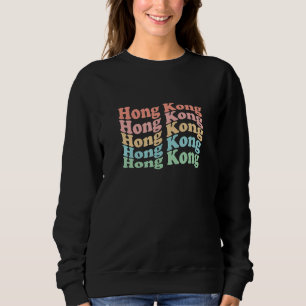 Sudadera Ciudad Hippie de Hong Kong de los 70 Vintage - Hon