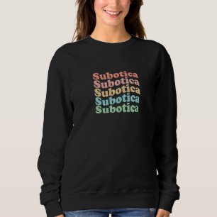 Sudadera Ciudad hippie vintage de Serbia de los 70 - Retro