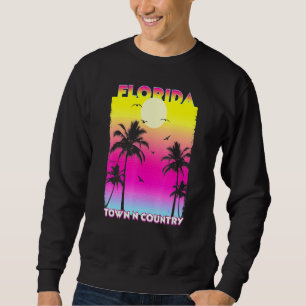 Sudadera Ciudad N País Florida Fl Verano Vintage Sunset