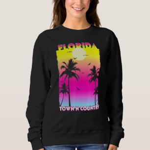 Sudadera Ciudad N País Florida Fl Verano Vintage Sunset
