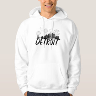 Sudadera Ciudad Skyline de Detroit
