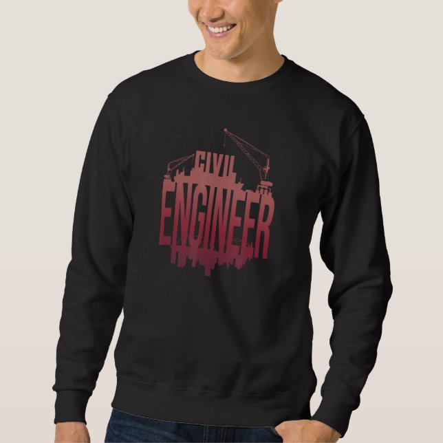 Sudadera Civil Engineer  Math Student (Anverso)