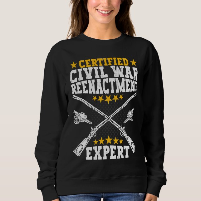 Sudadera Civil War Reenactment Expert  American Civil War R (Anverso)