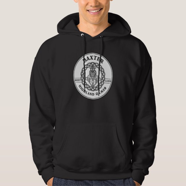 Sudadera Clan Baxter Scottish Thistle Highland Games (Anverso)