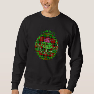 Sudadera Clan Boyd Scottish Tartán Celtic Thistle