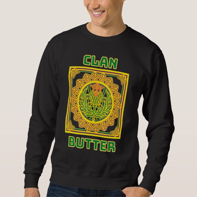 Sudadera Clan Butter Scottish Celtic Thistle (Anverso)
