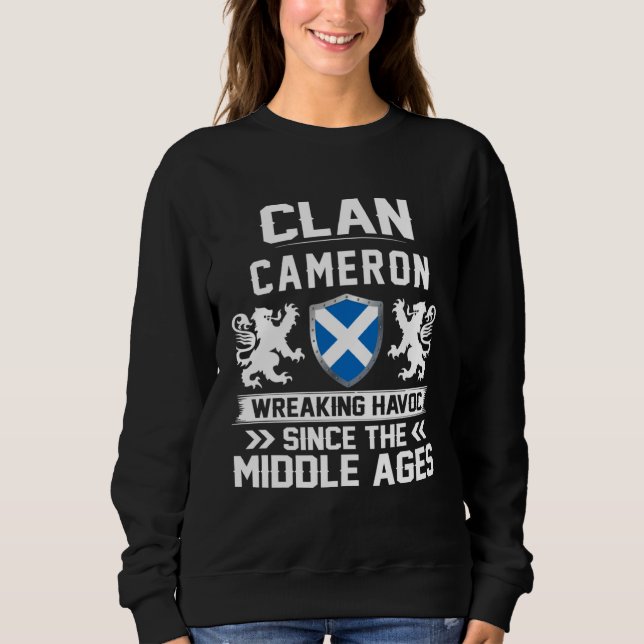 Sudadera Clan CAMERON scottish family scotland mothers day  (Anverso)