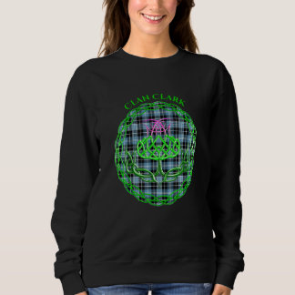 Sudadera Clan Clark Scottish Tartan Celtic Thistle