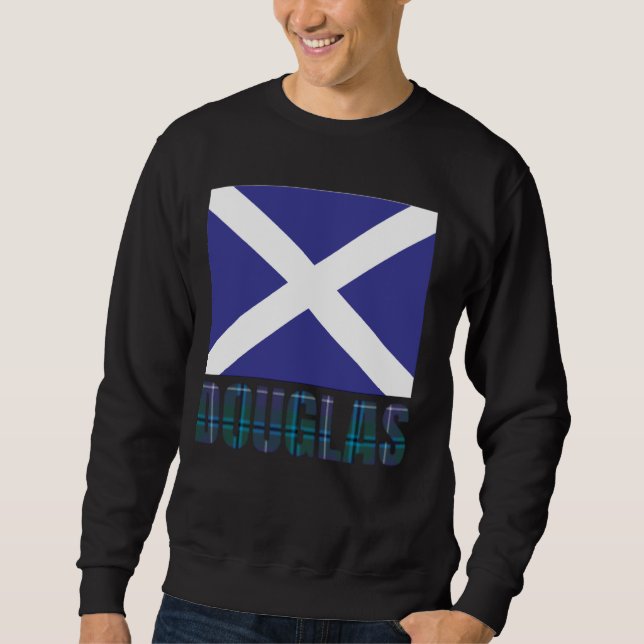Sudadera Clan Douglas Tartan Escocia Nombre de la familia E (Anverso)